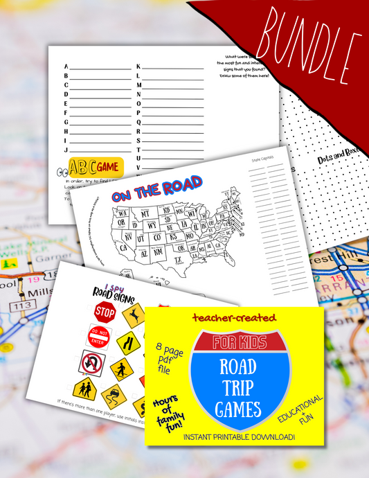 Road Trip Games Bundle-Instant Download